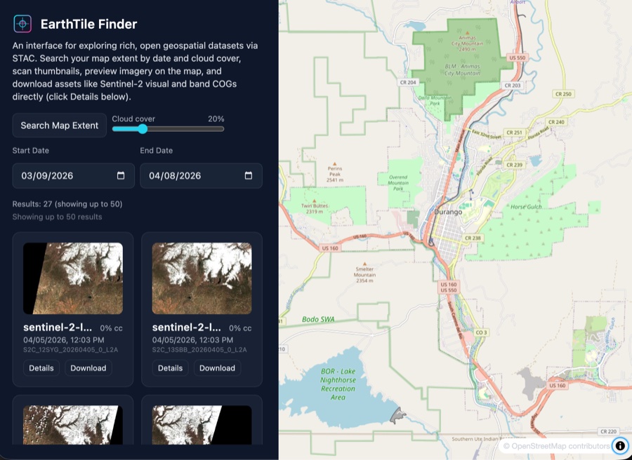 Earthtile Finder screenshot