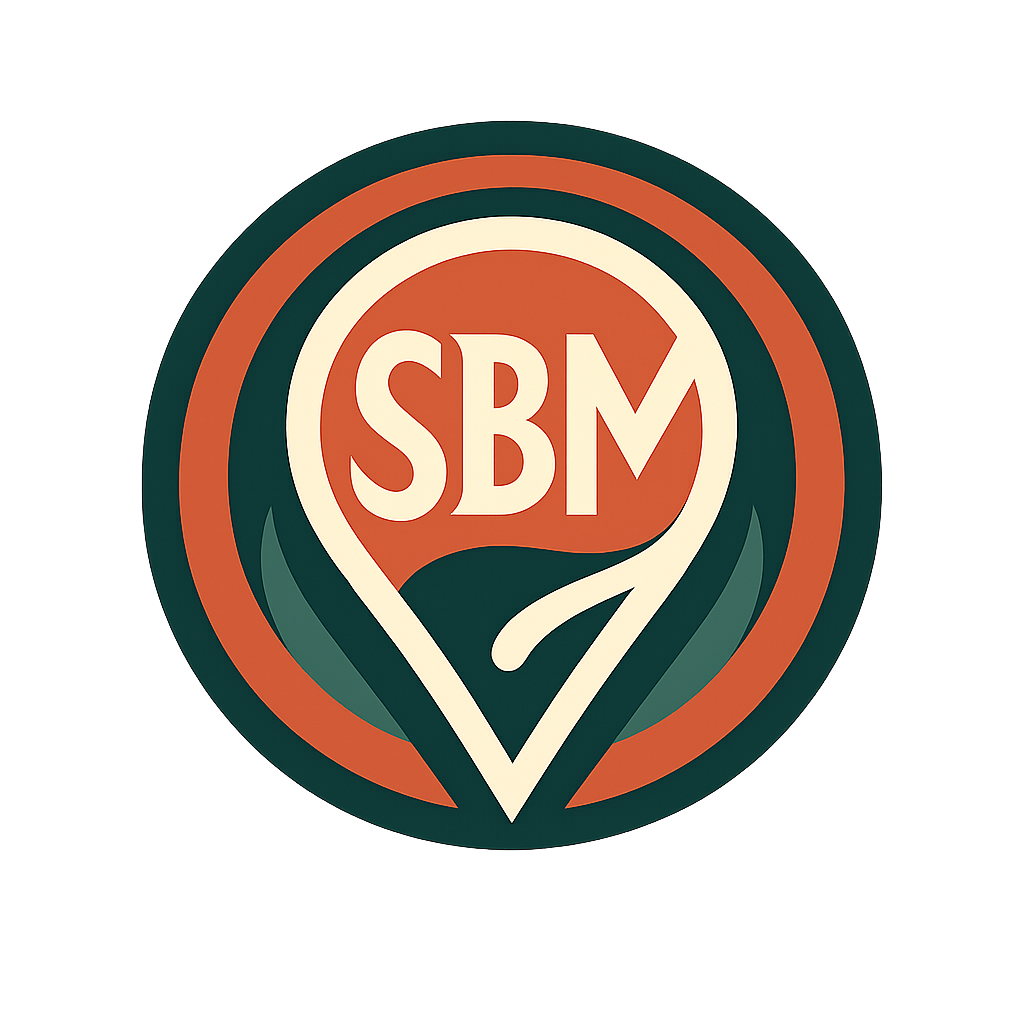 Small Batch Maps compass logo