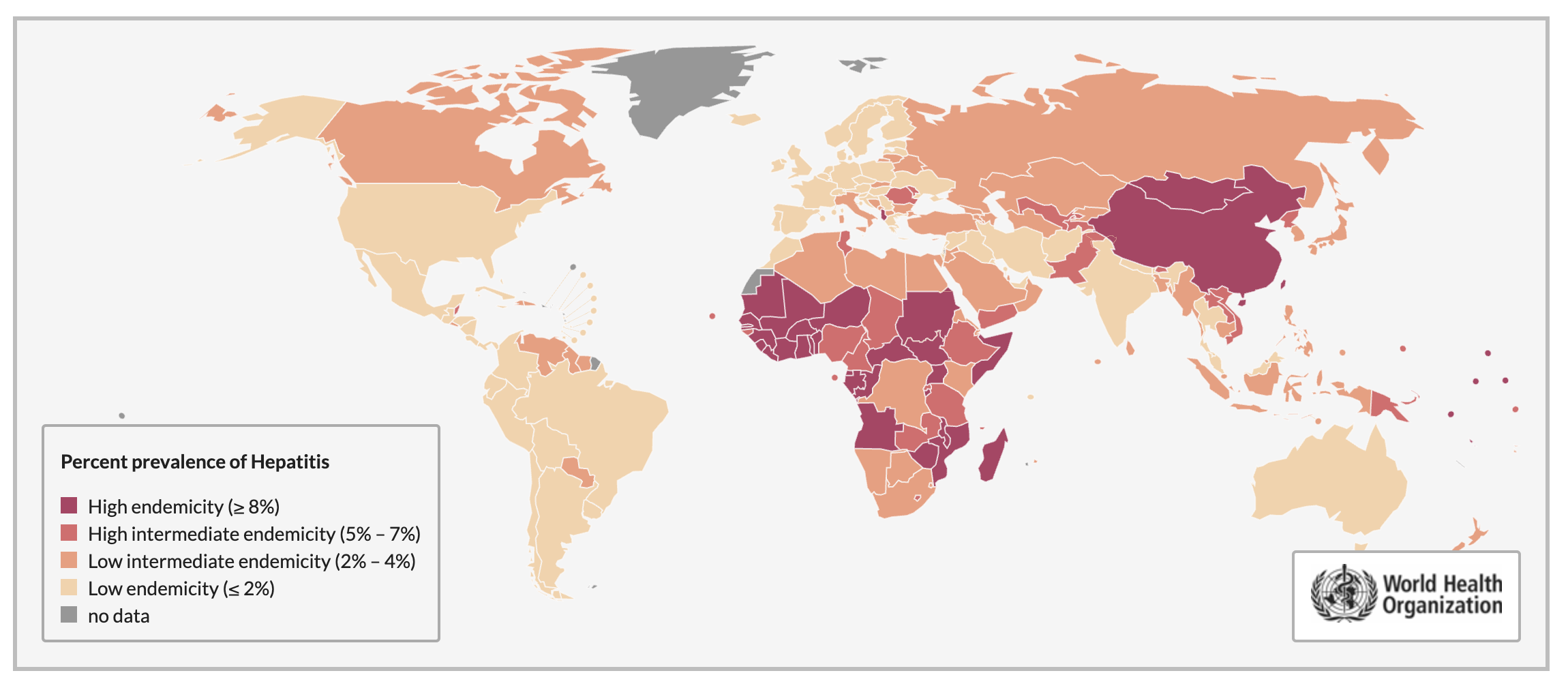 WHO dashboard map view screenshot
